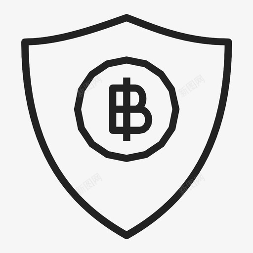 盾保护守卫图标svg_新图网 https://ixintu.com 保护 偏转 卡 守卫 安全 比特币 盔甲 盾 货币 金融