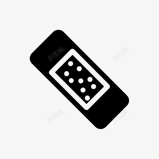 绷带卫生防护图标svg_新图网 https://ixintu.com 医用固体 医疗 卫生 急救 愈合 治疗 清洁 石膏 绷带 防护