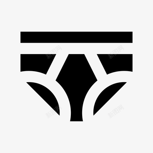 内裤无腿短裙图标svg_新图网 https://ixintu.com 内衣 内衣裤 内裤 无腿 服装材料设计图标 短裙
