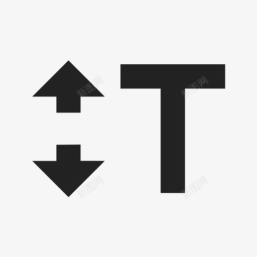 垂直缩放文本调整大小图标svg_新图网 https://ixintu.com 垂直缩放 字体 文本 更改 段落 编辑 调整大小 重塑形状