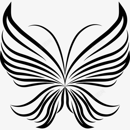 条纹翅膀轻蝴蝶美丽的从顶部看动物蝴蝶图标svg_新图网 https://ixintu.com 动物 条纹翅膀轻蝴蝶美丽的设计从顶部看 蝴蝶