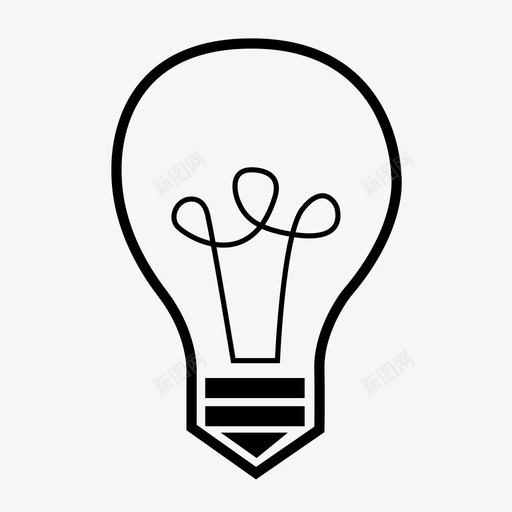 灯泡led灯泡灯图标svg_新图网 https://ixintu.com led灯泡 发光 想法 明亮 灯 灯泡 照明 电灯泡