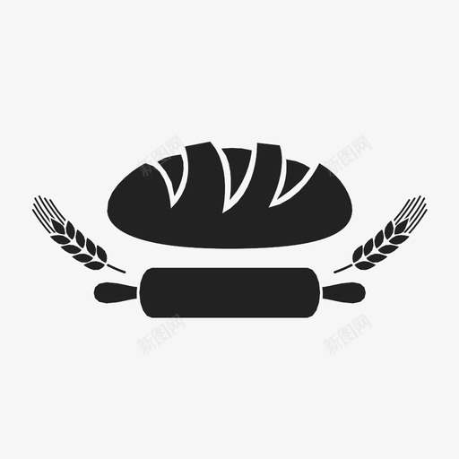 面包房生产车间面包图标svg_新图网 https://ixintu.com 工厂 建筑 烤肉店 生产车间 糖果店 面包 面包房 食品