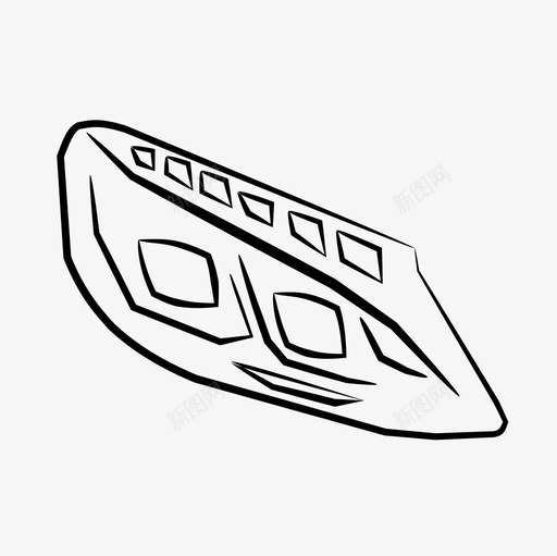 C级前照灯图标svg_新图网 https://ixintu.com C级前照灯