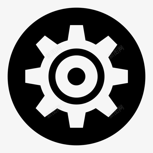 齿轮设置零件图标svg_新图网 https://ixintu.com 控制 机械 设置 设置设置选项 选项 零件 齿 齿轮
