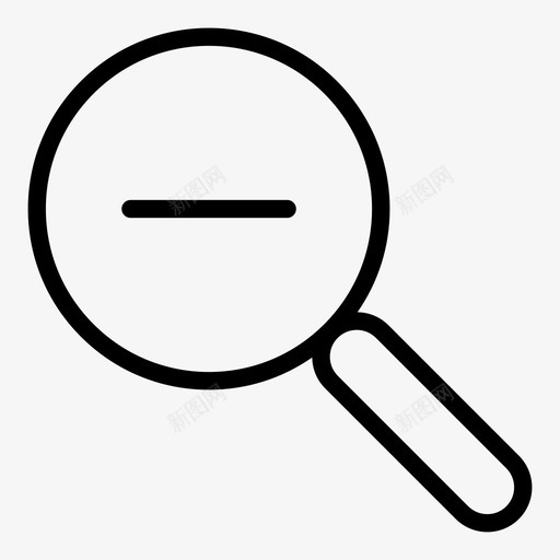 放大镜高信号图标svg_新图网 https://ixintu.com 信号 另一个 搜索 放大镜 标记 玻璃查找 用户界面轮廓 界面 联合 高