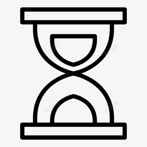 沙漏黑色碗图标svg_新图网 https://ixintu.com 历史 支架 沙漏 沙钟 碗 等等 计时器 黑色