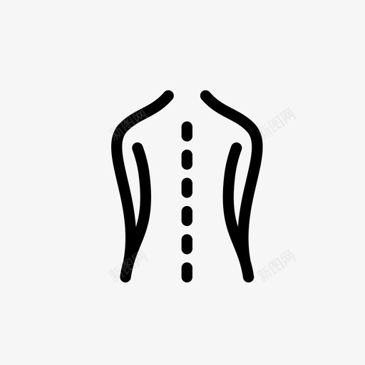 背部关节脊椎图标svg_新图网 https://ixintu.com 保健 关节 忽略 指示 按摩 推拿 标记 矫形 背部 脊椎