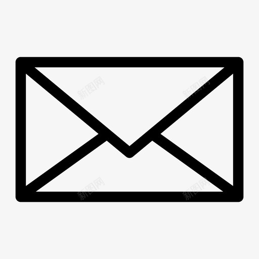 封闭式邮件信封信件图标svg_新图网 https://ixintu.com 信件 信封 封闭式邮件 未开封封面 未读 邮件