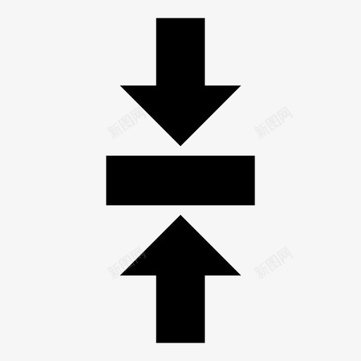 压缩垂直收缩减少图标svg_新图网 https://ixintu.com 不 保留 减少 出售 加粗 压力 压缩 压缩垂直 导航箭头 收缩 最小化 黄金