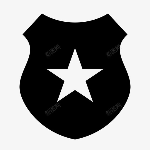 徽章执法荣誉图标svg_新图网 https://ixintu.com 上级 勋章 徽章 执法 法律 法律铭文 荣誉 警官 警察 身份