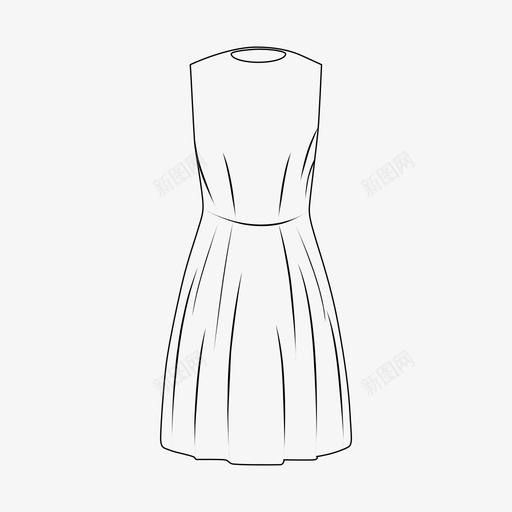 服装衣服端庄图标svg_新图网 https://ixintu.com 夏季 服装 淑女 端庄 老式 衣服 野餐