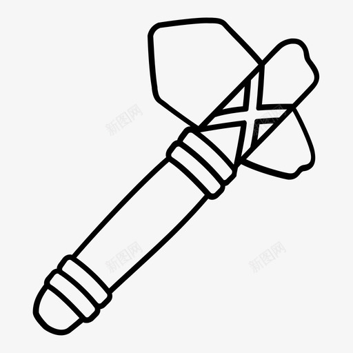 石斧古代斧头图标svg_新图网 https://ixintu.com 原始 古代 史前 斧头 武器 武器和盔甲轮廓 石斧