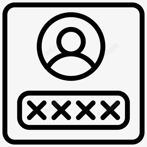 密码保护配置文件图标svg_新图网 https://ixintu.com 专用 保护 安全性 密码 密钥 数据 登录 自由设置行图标 表单 配置文件