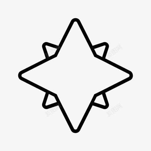 星星名字标签路图标svg_新图网 https://ixintu.com 名字标签 徽章 指南针 斯特拉斯 方向 星星 烛台 盘子 警长 路