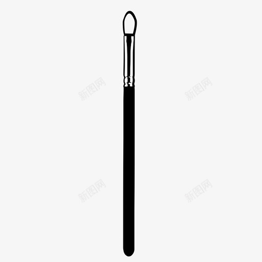 眼刷涂抹器美容图标svg_新图网 https://ixintu.com 刷子 化妆品 涂抹器 眼刷 眼睛 美容 美容刷
