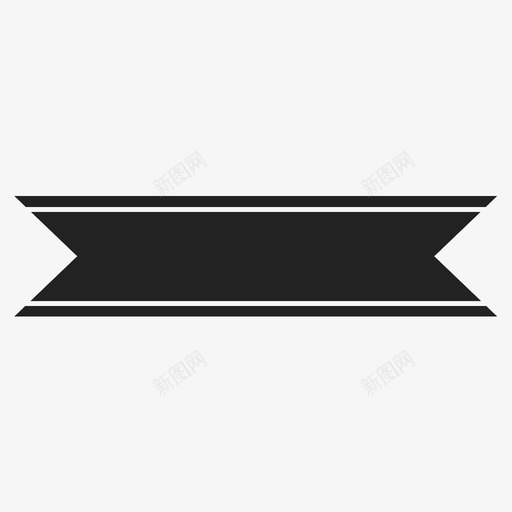 横幅指示徽标图标svg_新图网 https://ixintu.com 减法 印章 多个 徽标 指示 新的 横幅 符号 色带