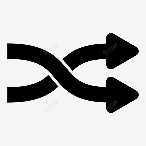 随机播放减法信号图标svg_新图网 https://ixintu.com 信号 减法 删除 导航箭头 更多 替换 检查 混合箭头 箭头 随机 随机播放