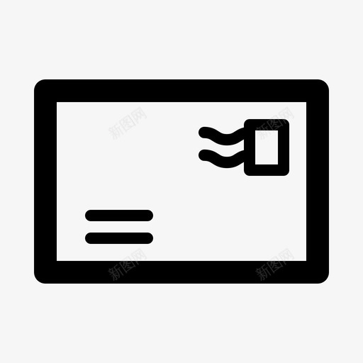 明信片邮政消息图标svg_新图网 https://ixintu.com 信息 指示 收件人 明信片 服务 消息 递送 邮件 邮件递送 邮政