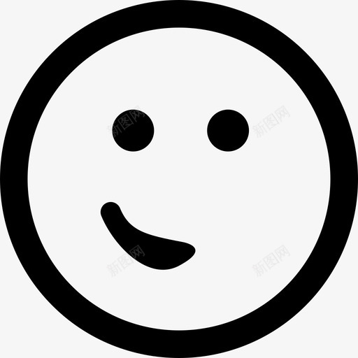 面部表情用嘴在一边像一个小微笑在一个圆形的正方形界面情绪圆润图标svg_新图网 https://ixintu.com 情绪圆润 界面 面部表情用嘴在一边像一个小微笑在一个圆形的正方形