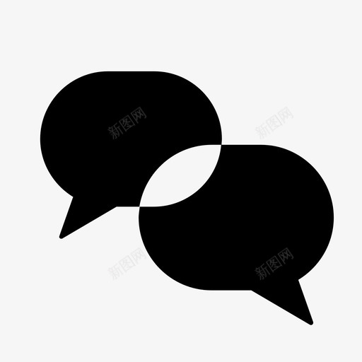 交谈闲聊交流图标svg_新图网 https://ixintu.com 不同意 交易 交流 交谈 妥协 聊天 讨论 闲聊