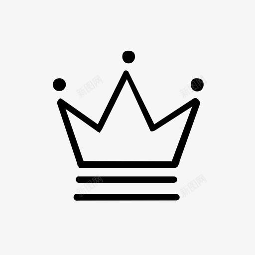 皇冠标志新的图标svg_新图网 https://ixintu.com 头部 支票 新的 更多 标志 标记 皇冠 金色 顶部