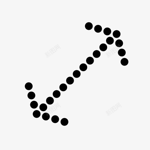 对角线箭头对角箭头倾斜图标svg_新图网 https://ixintu.com 不同 倾斜 偏移 对角箭头 对角线箭头 横向 相反 箭头点