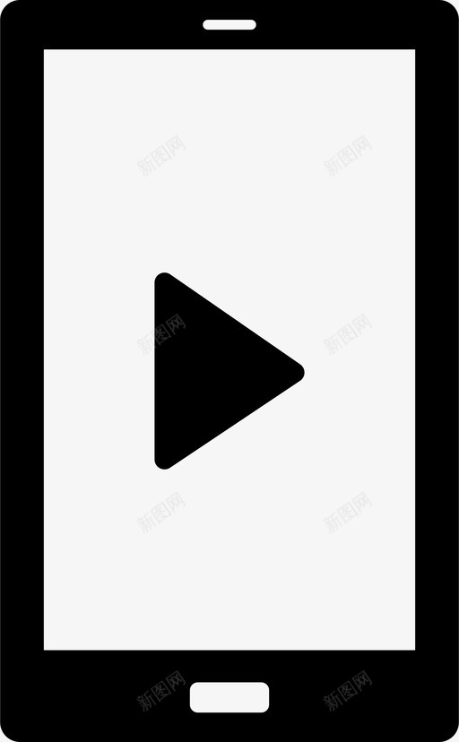 玩智能手机图标svg_新图网 https://ixintu.com 智能手机 玩