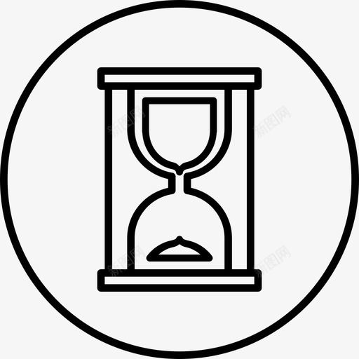 沙漏时钟管理图标svg_新图网 https://ixintu.com 商业金融圆线 手表 时钟 时间 机械 沙子 沙漏 沙钟 管理 计时器
