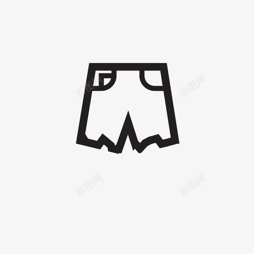 绿巨人短裤衣服图标svg_新图网 https://ixintu.com 绿巨人短裤 衣服