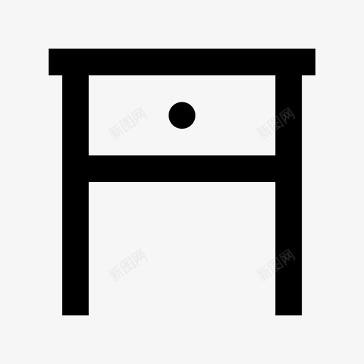 床头柜物品家具图标svg_新图网 https://ixintu.com 室内家具 室内装饰 家具 家具材料设计图标 展示件 床头柜 材料 物品