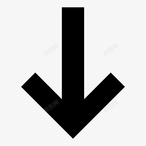向下指向指针图标svg_新图网 https://ixintu.com 下载 位置 向下 向下箭头 导航 指向 指针 方向 标牌 箭头
