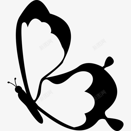 蝴蝶飞虫侧视动物蝴蝶图标svg_新图网 https://ixintu.com 动物 蝴蝶 蝴蝶飞虫侧视