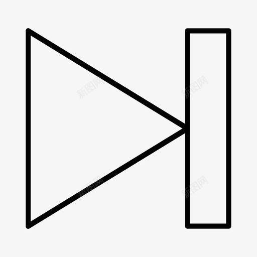 向前跳跳过曲目玩家图标svg_新图网 https://ixintu.com 下一个 传球 剪切 向前移动 向前跳 玩家 继续 著名图标瘦 跳过曲目 逃跑 避免 错过