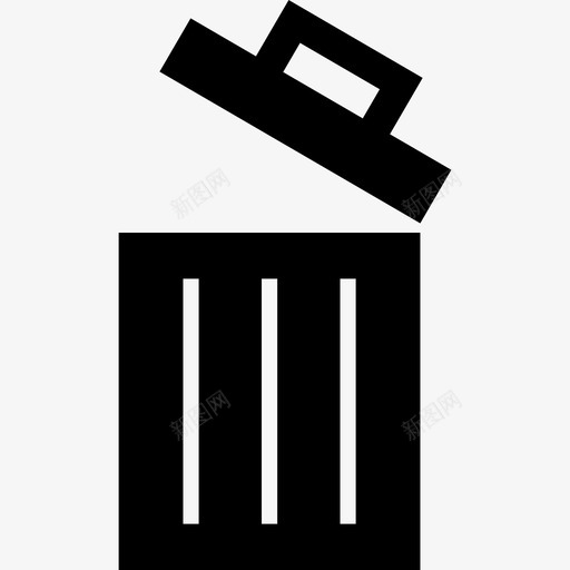 打开垃圾桶界面指向图标svg_新图网 https://ixintu.com 打开垃圾桶 指向图标 界面