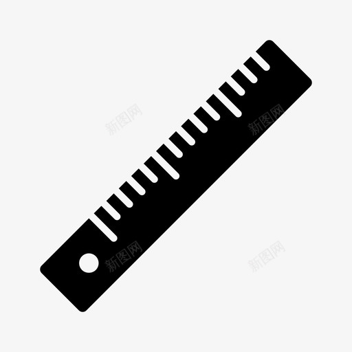 尺教育英寸图标svg_新图网 https://ixintu.com 学校 实验室 尺 教育 教育科学 测量 直线 线 英寸
