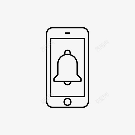 智能手机铃声stlishsound图标svg_新图网 https://ixintu.com alert ascebding bell high loud modern ringtone sound stlish 智能手机1px厚 智能手机铃声
