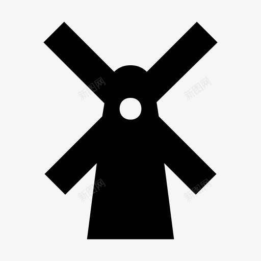 风车风扇迷你高尔夫图标svg_新图网 https://ixintu.com 发电 涡轮机 自然和生态材料设计图标 荷兰地标 迷你高尔夫 风力发电机 风扇 风车
