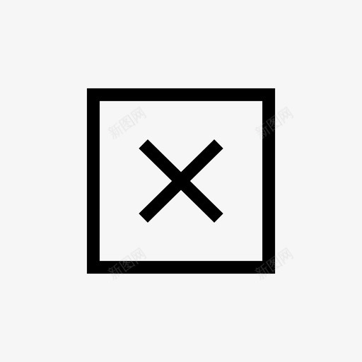 交叉标记拒绝否图标svg_新图网 https://ixintu.com x标记 交叉标记 删除 否 忽略 拒绝 更多 标记 检查 锐利ui