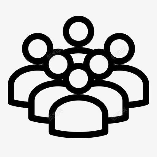 用户社交鼠标图标svg_新图网 https://ixintu.com blacxk 亚洲人物 人物 人类和职业线 人群 图像 用户 社交 社交网络 论坛 领导 鼠标
