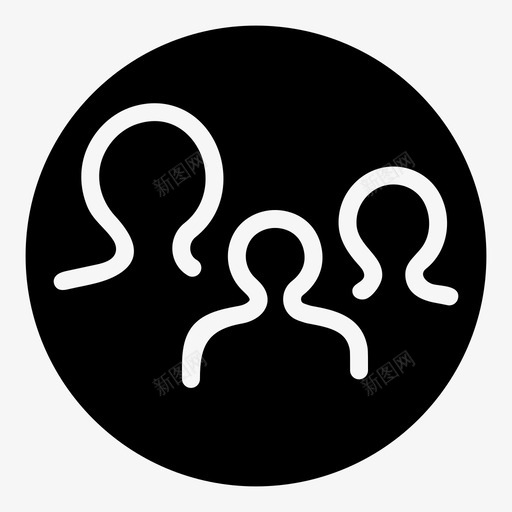 家庭团体家图标svg_新图网 https://ixintu.com 亲戚 人 分享 团体 家 家庭 房子 父母