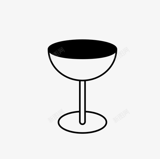 马提尼杯酒类酒吧图标svg_新图网 https://ixintu.com 圆形 圆锥形 小杯杯杯 平底 酒吧 酒类 饮料 马提尼杯 鸡尾酒