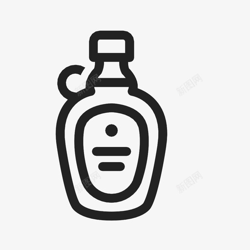 枫糖浆薄煎饼食品图标svg_新图网 https://ixintu.com 加拿大 早餐 枫糖浆 煎饼 瓶子 薄煎饼 面层 食品 麻酱
