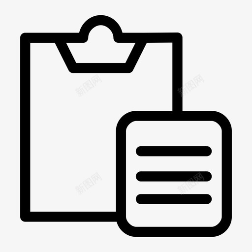 剪贴板加上更多图标svg_新图网 https://ixintu.com 信号 克隆 删除 剪切 剪贴板 加上 复制 更多 检查 编辑