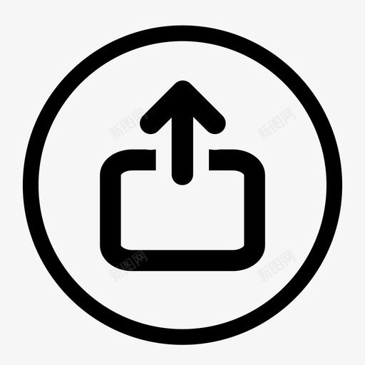 导出分发转发图标svg_新图网 https://ixintu.com 共享 分发 发送 图像 圆角白色基本ui扩展图标 导出 标记 转发