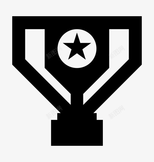 奖杯投票和奖励材料标图标svg_新图网 https://ixintu.com 奖杯 投票和奖励材料设计图标
