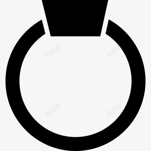 镶有宝石形状尖图标的戒指svg_新图网 https://ixintu.com 尖图标的戒指 形状 镶有宝石
