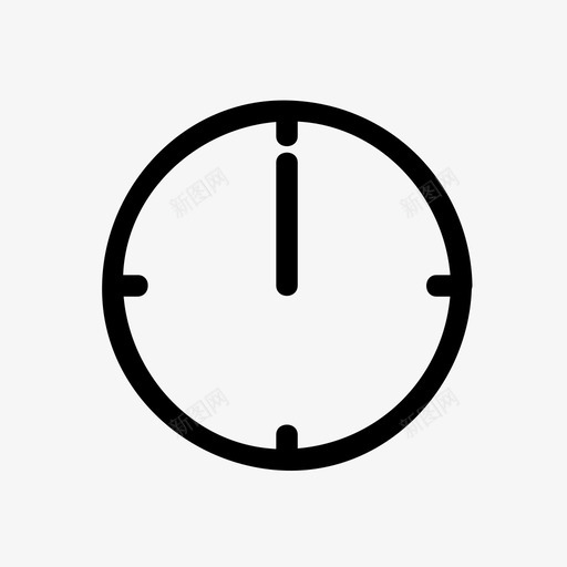 十二点增加删除图标svg_新图网 https://ixintu.com 中午 删除 加上 十二点 午夜 午餐 增加 指示 推迟 时间圆形白色时钟设置