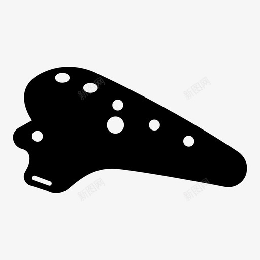 陶笛风表演件图标svg_新图网 https://ixintu.com 乐器 木管乐器 材料 物件 物品 表演件 陶笛 风