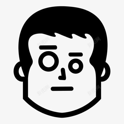 中性笑脸脸图标svg_新图网 https://ixintu.com 中性 分析 占星术 弓箭手 点击 笑脸 脸 表情 表情约翰 视图